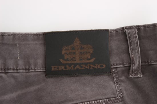 Pantalones de mezclilla ajustados grises Ermanno Scervino - Image 6