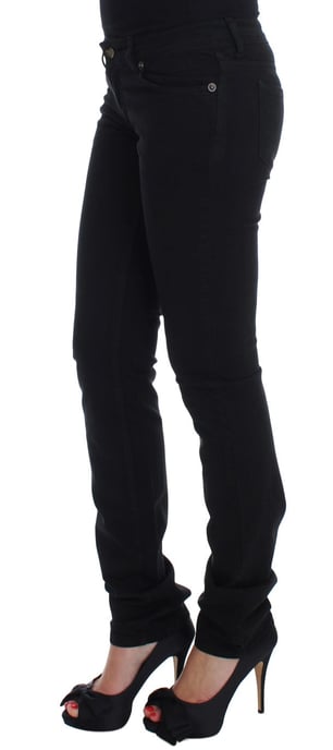 Jeans ajustados slim de algodón negro elástico Cavalli - Image 2