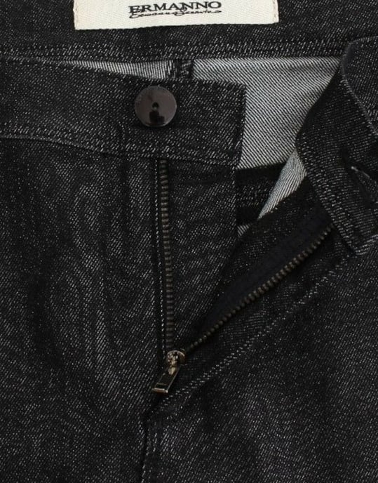 Pantalones de mezclilla ajustados negros Ermanno Scervino con pierna estrecha y elasticidad - Image 5