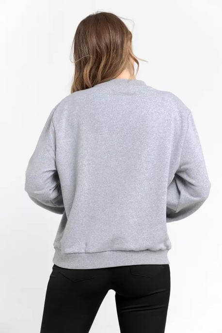 Sudadera de Mujer de Algodón Gris Trussardi - Image 4