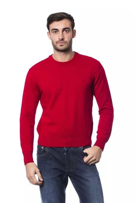 Billionaire Italian Couture Suéter de Hombre de Lana Merino Roja - Image 1