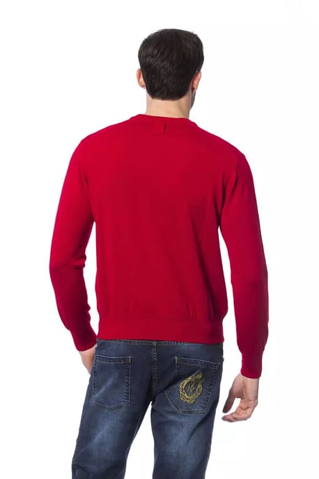 Billionaire Italian Couture Suéter de Hombre de Lana Merino Roja - Image 3