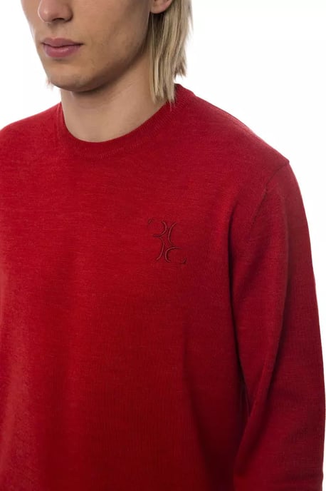 Billionaire Italian Couture Suéter de Hombre de Lana Merino Roja - Image 5