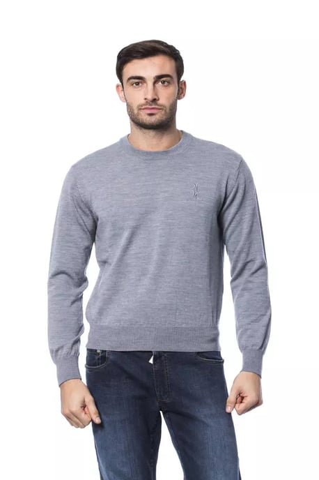 Suéter de Hombre de Merino Gris de Billionaire Italian Couture - Image 1