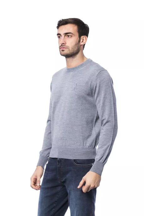Suéter de Hombre de Merino Gris de Billionaire Italian Couture - Image 2