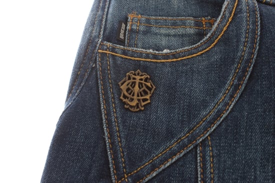 Jeans de algodón elástico azul Cavalli de cintura baja - Image 3
