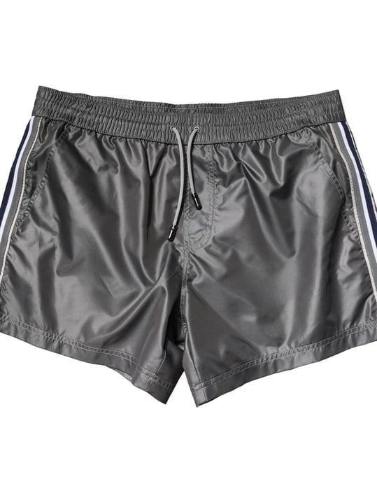 Bermudas Casuales Grises de Poliéster de Cintura Media Dolce & Gabbana - Image 5