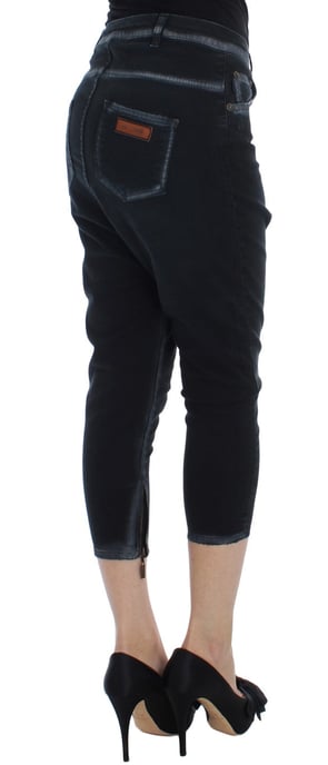 Jeans Baggy Relajados de Algodón Stretch Cavalli Azul - Image 4