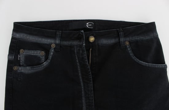 Jeans Baggy Relajados de Algodón Stretch Cavalli Azul - Image 5