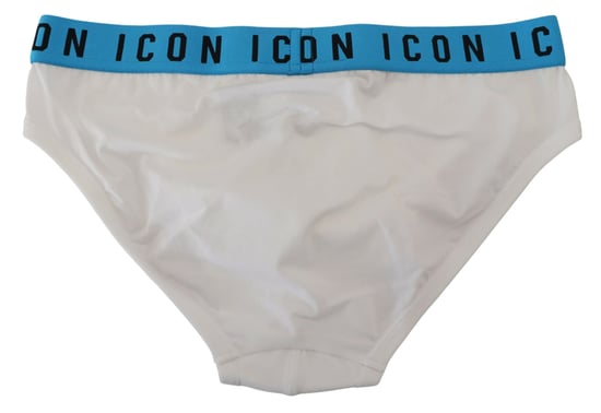 Calzoncillos de algodón elásticos para hombre con logo blanco Icon de Dsquared² - Image 2