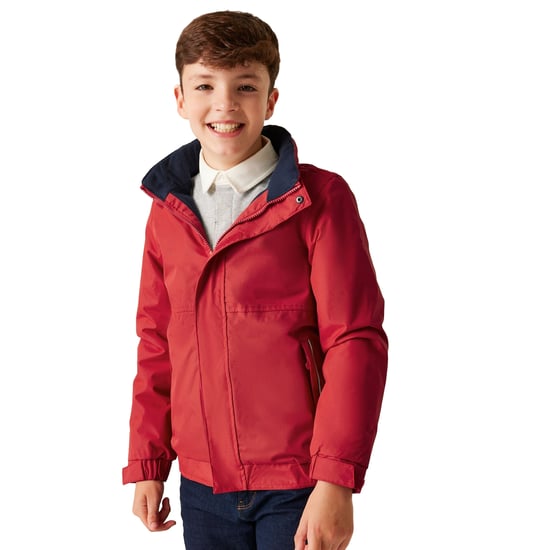 Regatta Kids/Childrens Waterproof Windproof Dover Jacket (Classic Red/Navy) - Image 4