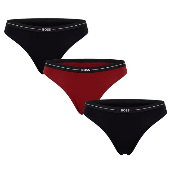 Paquete de 3 Tangas de Algodón Elástico para Mujer con Logo 50510030 - Image 1