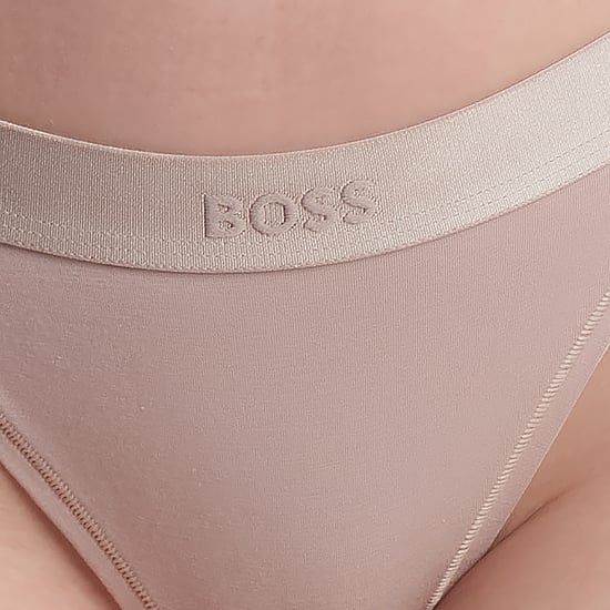 Tanga de algodón elástico para mujer con logo 50520398 - Image 2