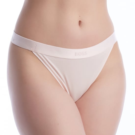 Tanga de algodón elástico para mujer con logo 50520398 - Image 1