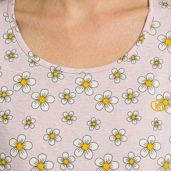 Camisa de noche sin mangas de algodón para mujer KL45400 - Image 2