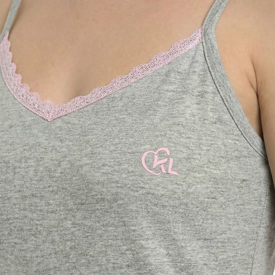 Camisón de Verano para Mujeres con Tirantes Finos en Algodón KL45300 - Image 2