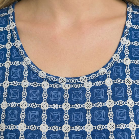 Camisa de noche sin mangas de algodón para mujer KL45400 - Image 2