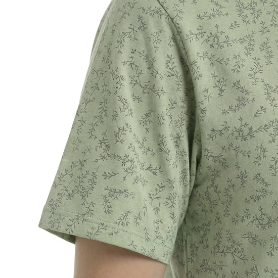 Camisón de algodón de manga corta para mujer KL45000 - Image 3