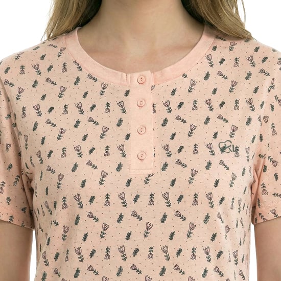 Camisón de Algodón de Manga Corta para Mujeres KL45000 - Image 2
