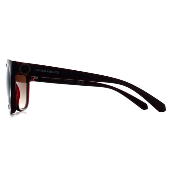 Armani Exchange Cat Eye Womens Shiny Transparent Red Brown Gradient AX4127S - Image 3