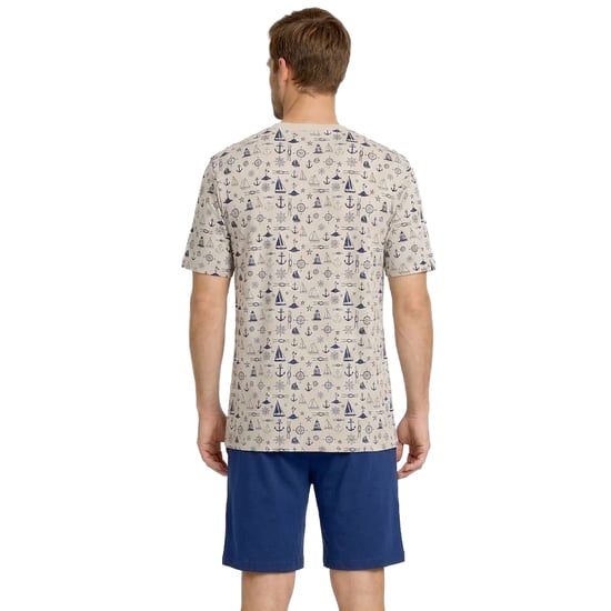 Pijamas Cortos de Algodón para Hombre Verano KL30000 - Image 3