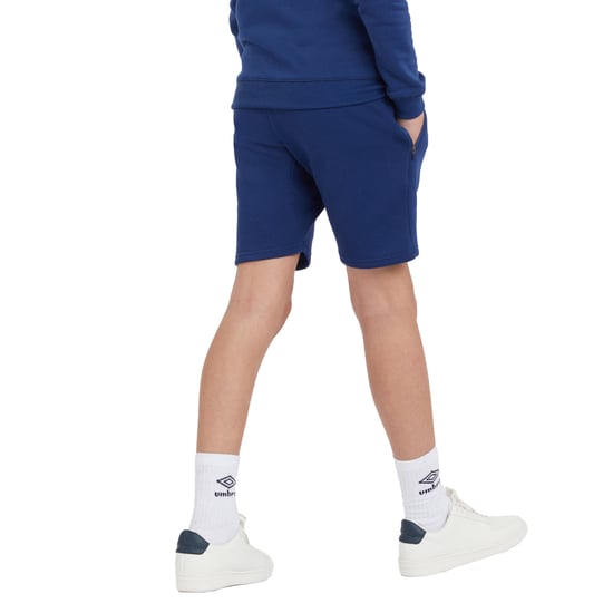 Umbro Childrens/Kids Club Leisure Shorts (Navy/White) - Image 2