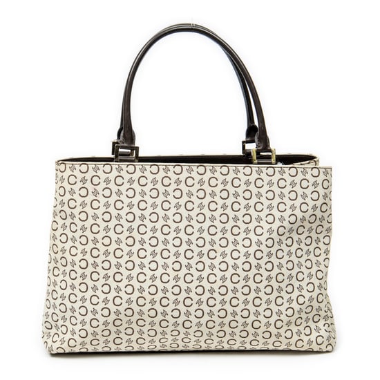 Celine Vintage Horizontal Tote en Beige Lienzo - Image 1
