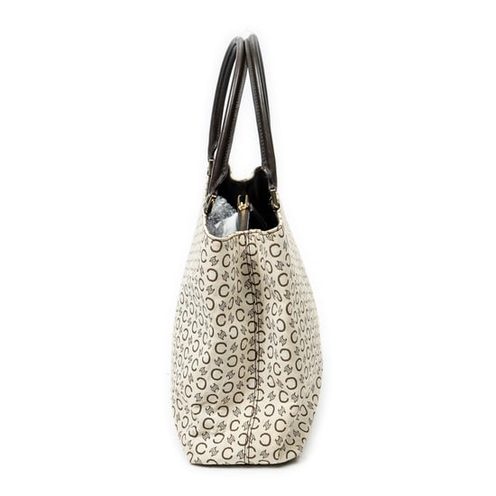 Celine Vintage Horizontal Tote en Beige Lienzo - Image 3