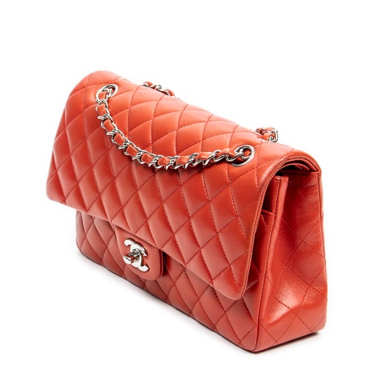 Chanel Classic Double Flap 26 en rojo Cuero de ternero - Image 2