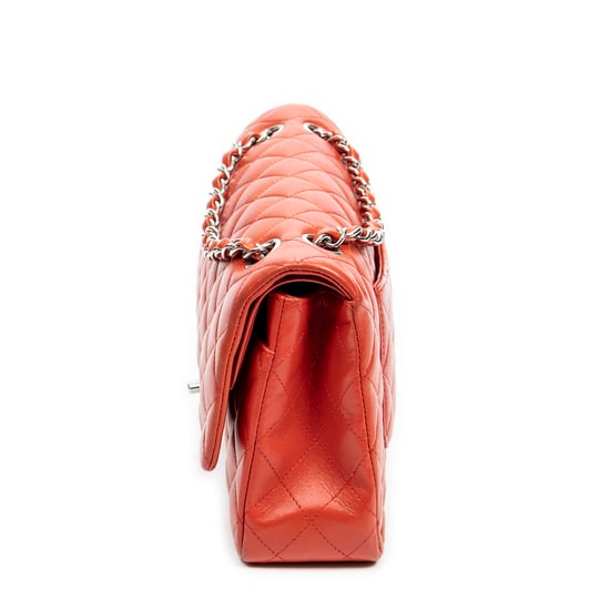 Chanel Classic Double Flap 26 en rojo Cuero de ternero - Image 3