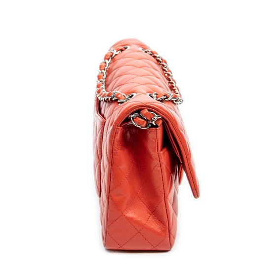 Chanel Classic Double Flap 26 en rojo Cuero de ternero - Image 4