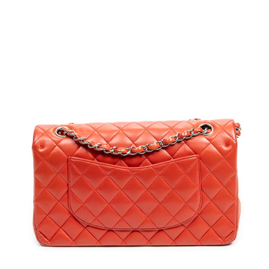 Chanel Classic Double Flap 26 en rojo Cuero de ternero - Image 5