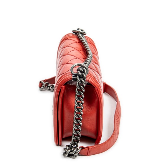 Chanel Wild Stitch Boy en rojo Cuero de ternero - Image 3