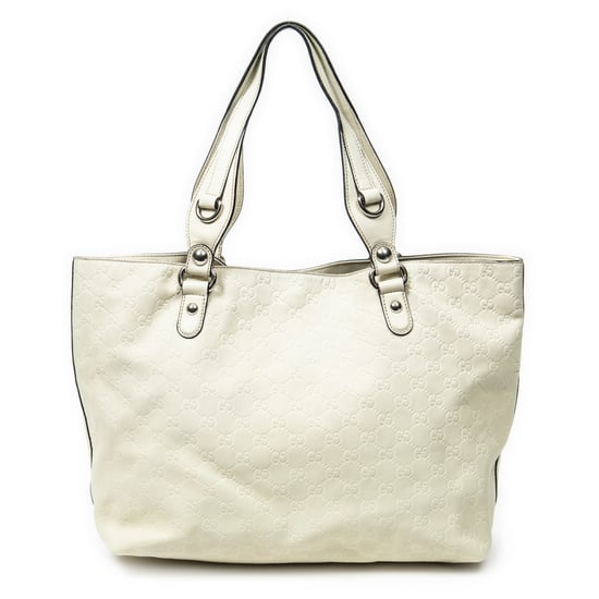 Gucci Icon Bit Tote  en Blanco Cuero de ternero - Image 5