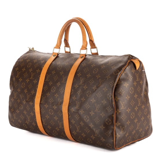 Louis Vuitton Keepall 50 en Brown Lienzo recubierto - Image 2
