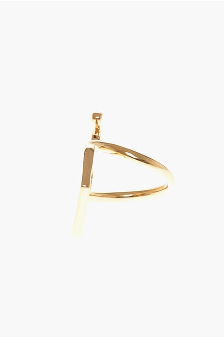 Anillo MONO ARROW de latón con efecto dorado - Image 3
