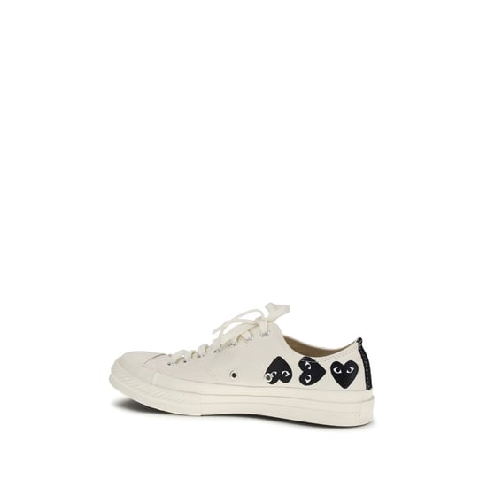 Zapatillas de lona blancas de bajo perfil Comme Des Garçons Play x Converse - Image 5