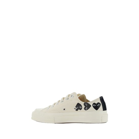 Zapatillas de lona blancas de bajo perfil Comme Des Garçons Play x Converse - Image 6