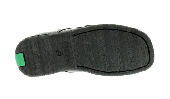 Zapatos escolares para niños Kickers Fragma Lace 3 Junior de piel con cordones negros - Image 5