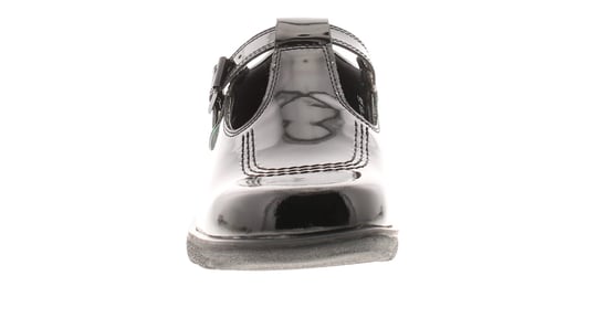 Women's Kickers Fragma T Patent Shoes in Black - Image 3