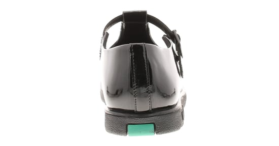 Women's Kickers Fragma T Patent Shoes in Black - Image 4