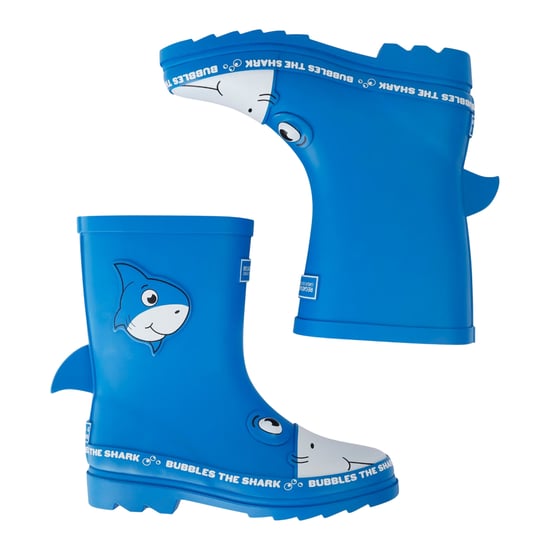 Regatta Childrens/Kids Mudplay II Bubbles The Shark Wellington Boots (Blue) - Image 5