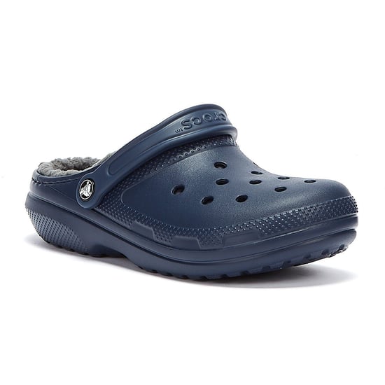 Crocs Classic Lined Clogs Mens Navy - Image 2