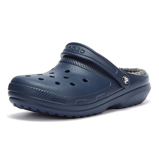 Crocs Classic Lined Clogs Mens Navy - Image 3