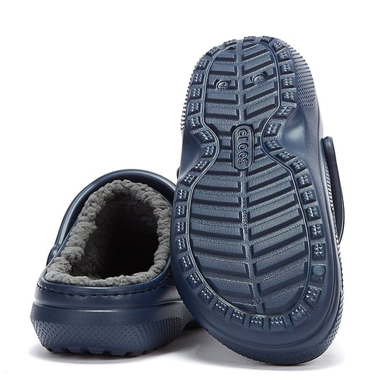Crocs Classic Lined Clogs Mens Navy - Image 4