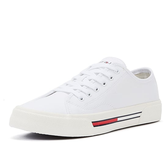 Zapatillas blancas de lona de corte bajo Tommy Hilfiger Tommy Jeans para mujer - Image 2