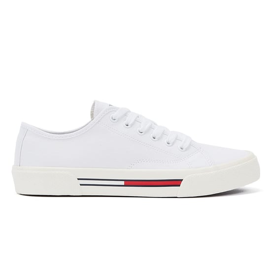 Zapatillas blancas de lona de corte bajo Tommy Hilfiger Tommy Jeans para mujer - Image 4