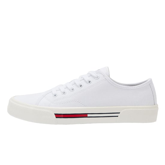 Zapatillas blancas de lona de corte bajo Tommy Hilfiger Tommy Jeans para mujer - Image 5