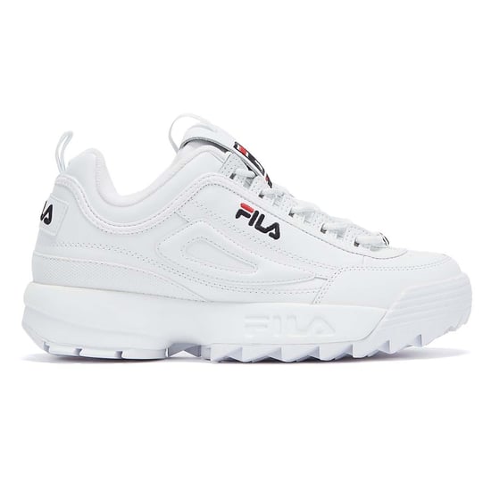 Mens Womens Fila Disruptor II Premium Trainers - (White) - Image 5