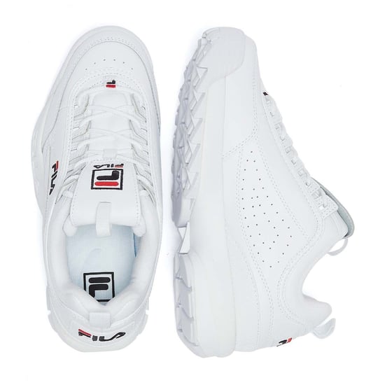 Mens Womens Fila Disruptor II Premium Trainers - (White) - Image 6